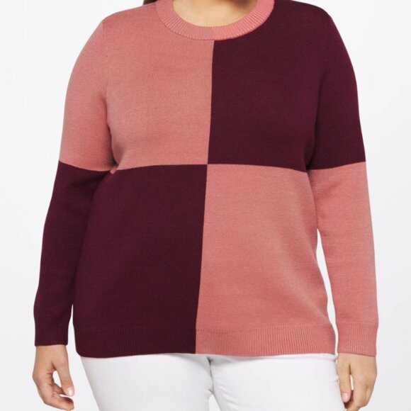 41 Hawthorn Dorian Jacquard Crew Neck Sweater – Elegant, Cozy & Versatile - Picture 1 of 6